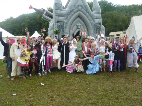 Inflatable church wedding at Bestival 2010 (Creative Commons)