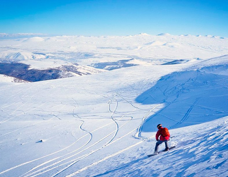 The ski resorts of Armenia are underrated ... so much so, you might be like this guy, with few others around!